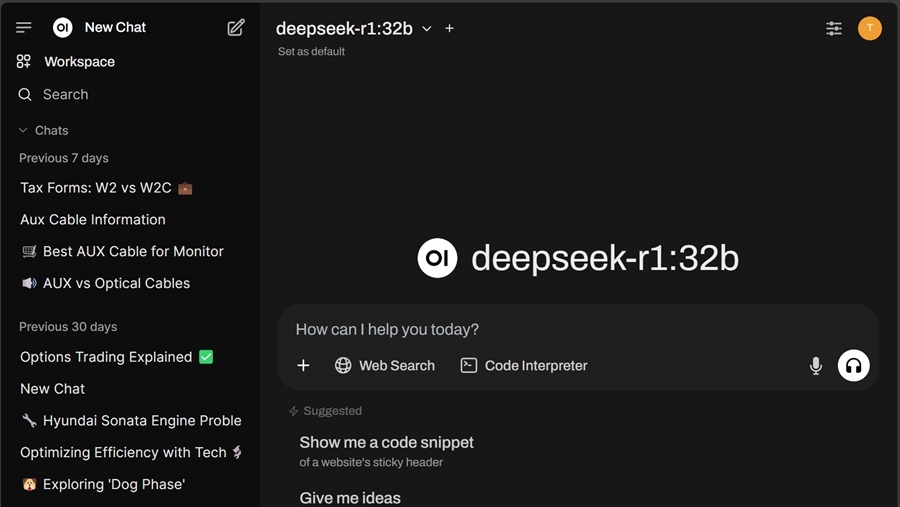 WebUI Solution: Chat Privately With Your Local AI